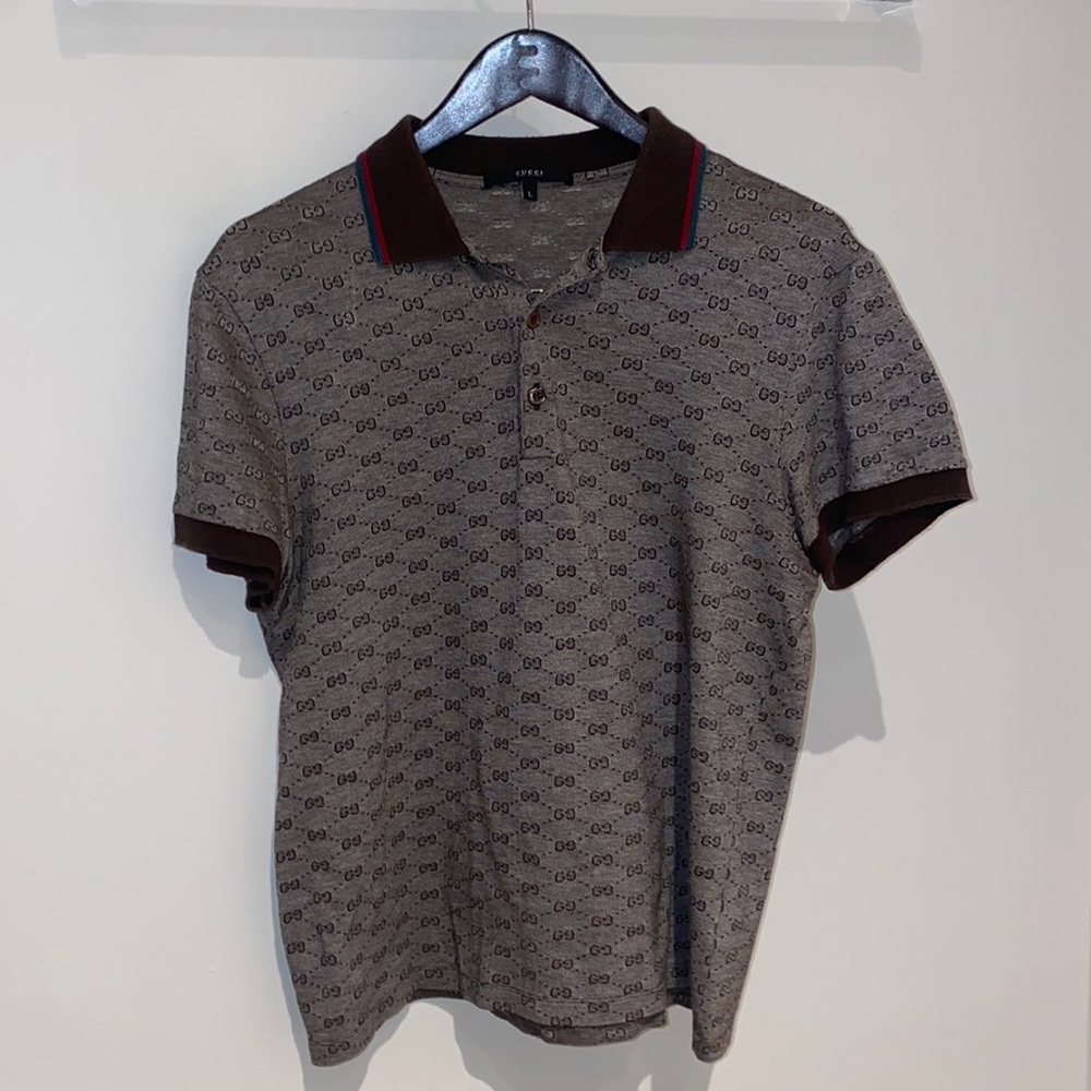 Gucci Short Sleeve GG Polo